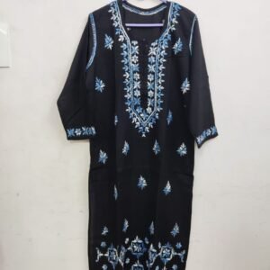 Black Embroidered Kurti