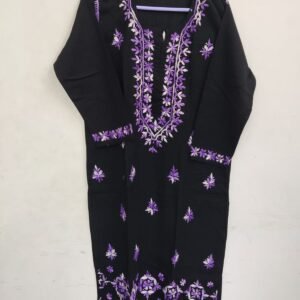 Black Embroidered Kurta