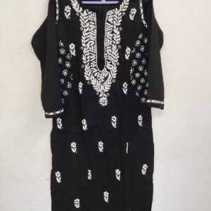 Black Embroidered Kurti